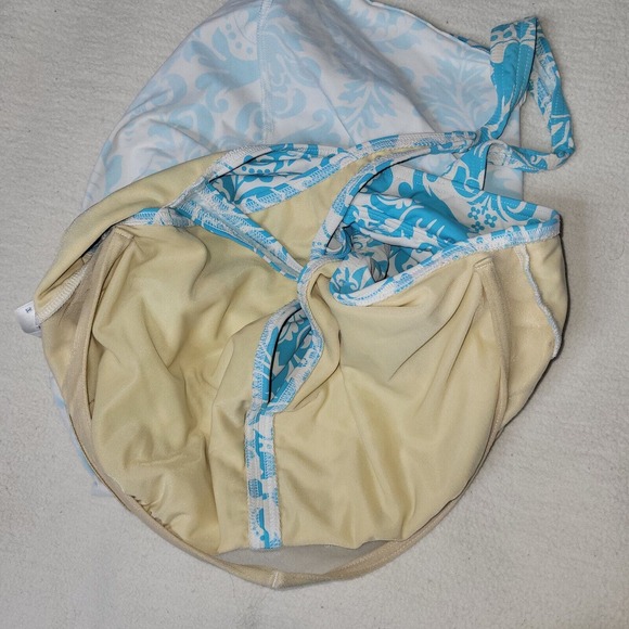 Lands End Swim Top Womens Sz 16 D Blue Modest Tank Neck Pool Strap Plus Size - Picture 12 of 12